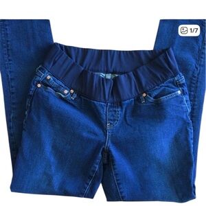 Gap 1969 Maternity Real Straight Denim Jeans Size 32 Long